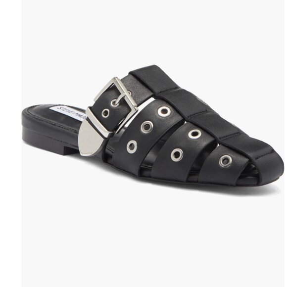 NEW Steve Madden Ladera Mule (Women) 9M, BLACK LEATHER - Picture 2 of 7